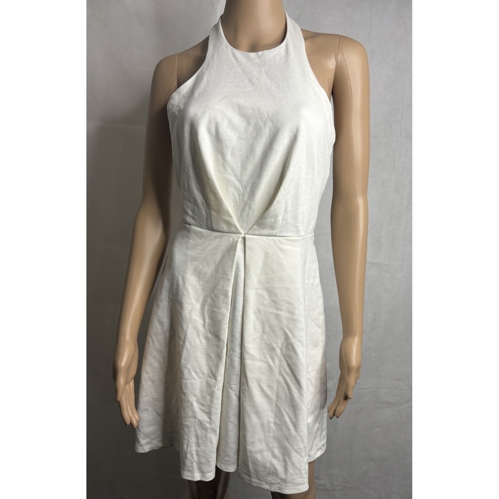 Hot Gal Dress Womens M Halter Stretch Club Rave Stretch Vintage 90s Y2K USA